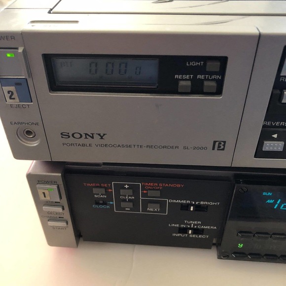 Vintage Sony Portable Betamax Videocassette-Recorder SL-2000 TT-2000 Timer Tuner - Picture 2 of 8